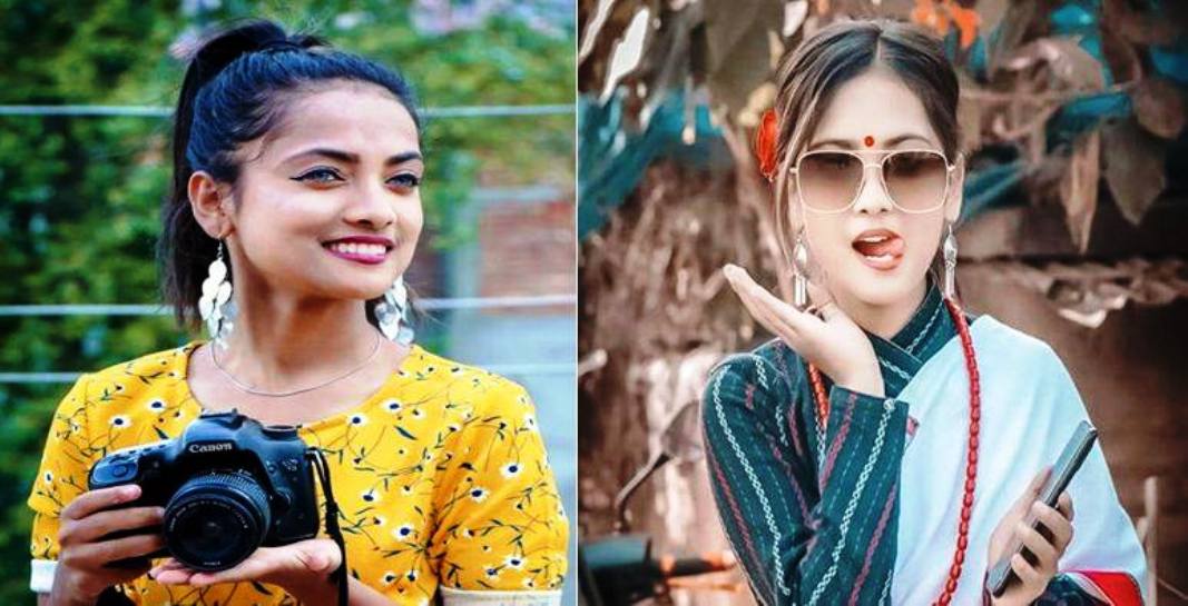 फरक क्षमता भएकी युवतिका हेरौं  रमाइला टिकटक भिडियो(भिडियाेमा)