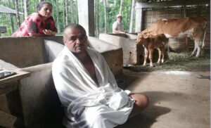 आफ्नो घरमा पालेको लहिनो गाई मरेपछि हिन्दु परम्परा अनुसार काज किरिया