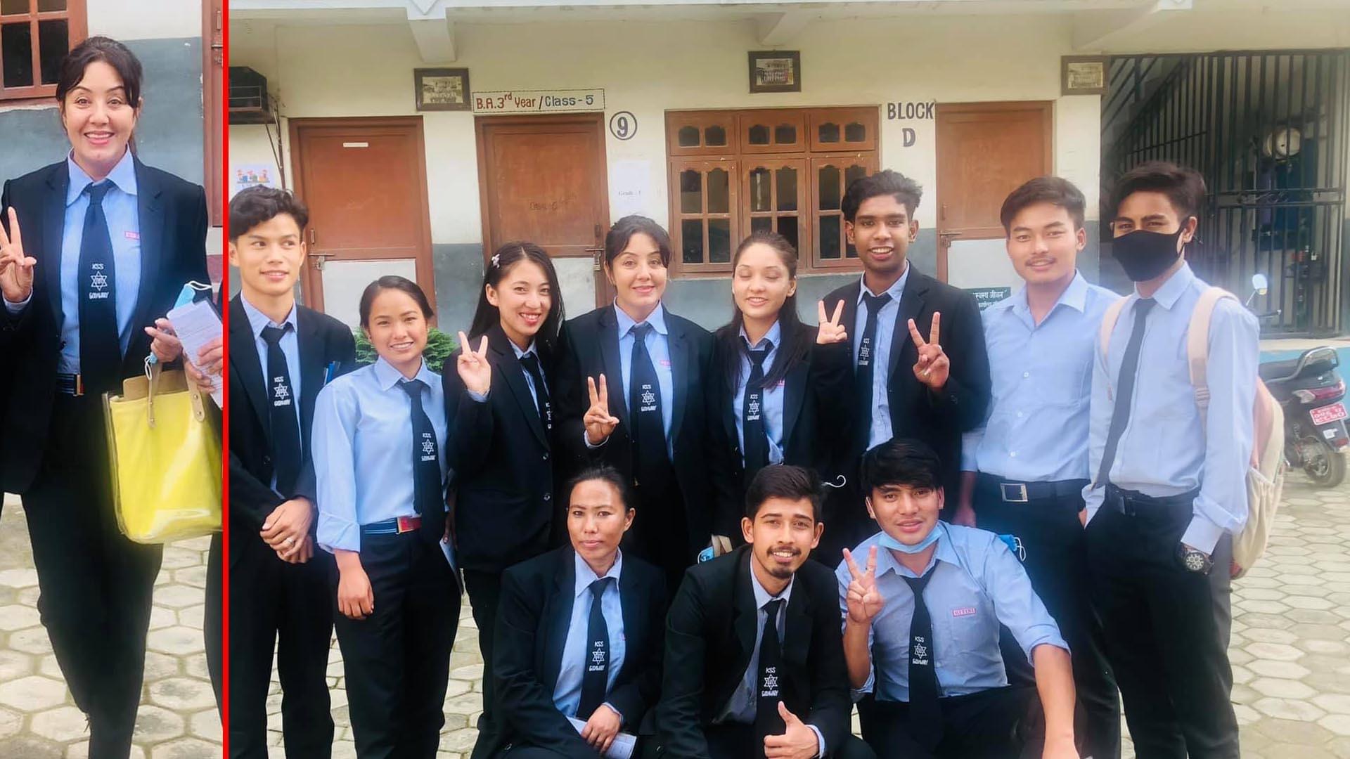 परीक्षा सकेपछि अभिनेत्री करिश्माले लेखिन “गुडबाई १२” – तस्बिरसहित