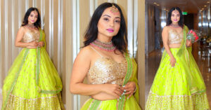लेहेङ्गमा सजिएकी नम्रता  (फाेटाे फिचर)