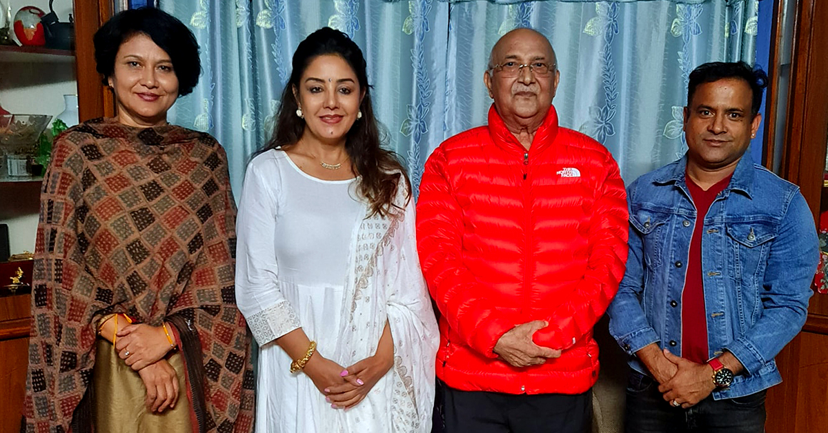 ओलीसँगको भेटपछि कलाकार जितु नेपालको चिन्ता: अब यो फोटोले कस्ता–कस्ता समाचार बन्ने हुन्!