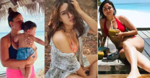 २ बच्चा भएकी ४० वर्षीया सानीआमा करीनासँग २६ बर्षीय साराको बोल्ड फाटोसु’ट बन्यो सारै महंगो
