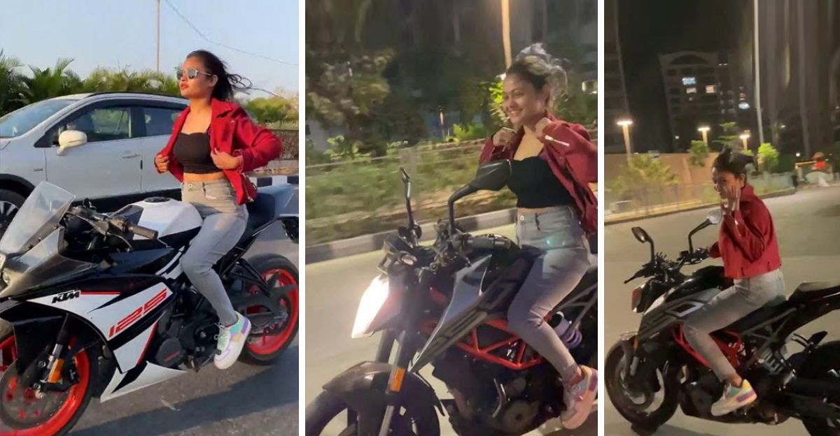 स्पोर्ट बाइक चढेर सडकमा स्टन्ट देखाउने युवती प क्राउ (भिडियाे सहित)