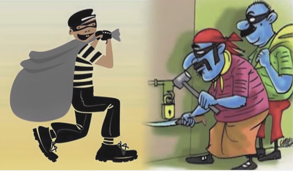 एकै रातमा ६ घरमा चोरी भएको छ