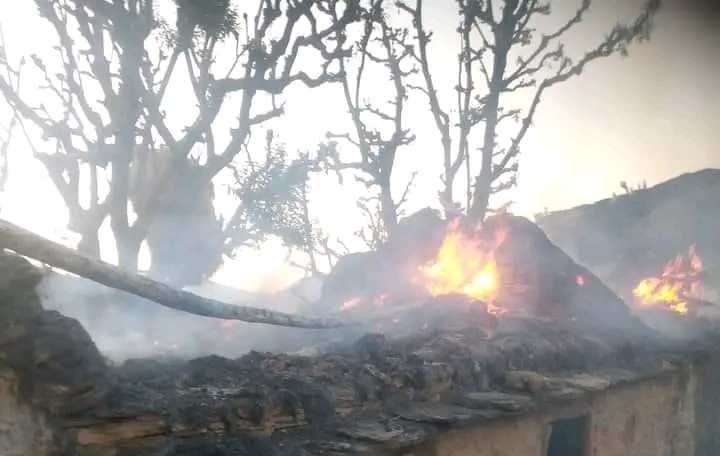 गोठमा आगलागी हुँदा जलेर दुई बालबालिकाको मृत्यु