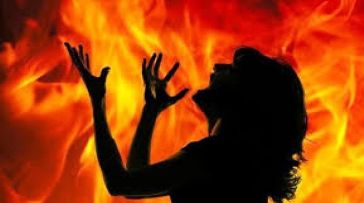 खाना पकाउने क्रममा आगो सल्किएर मृत्यु